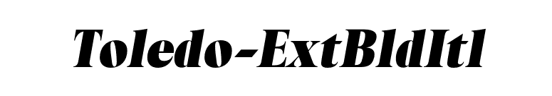 Toledo-ExtBldItl font preview