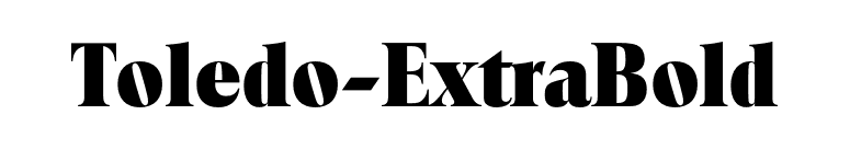 Toledo-ExtraBold font preview