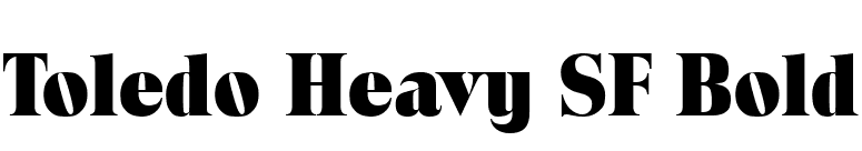 Toledo Heavy SF Bold font preview