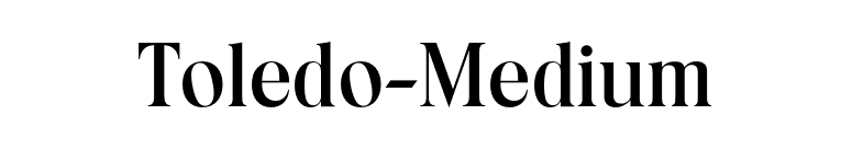 Toledo-Medium font preview