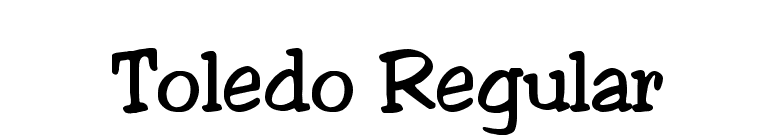 Toledo Regular font preview
