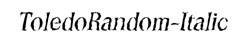 ToledoRandom-Italic font preview