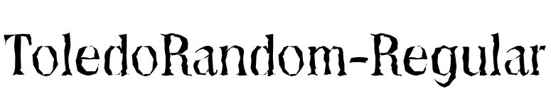 ToledoRandom-Regular font preview