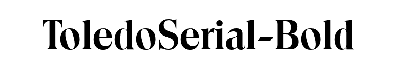ToledoSerial-Bold font preview