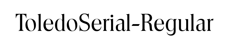 ToledoSerial-Regular font preview