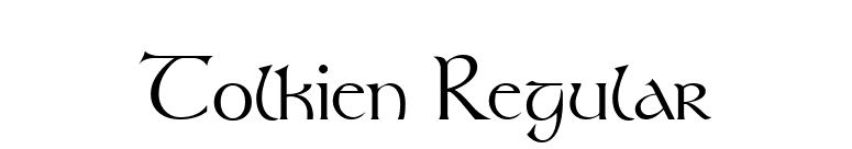 Tolkien Regular font preview