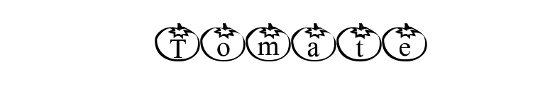 Tomate font preview