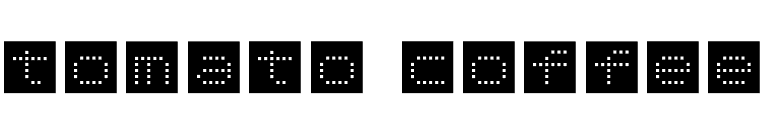 tomato coffee font preview