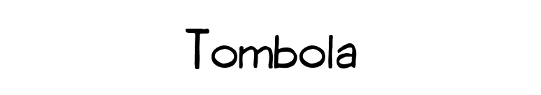 Tombola font preview