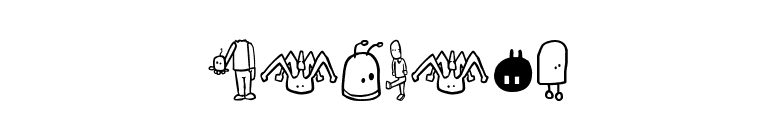 Tombots font preview
