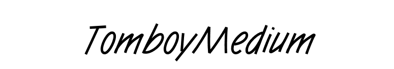TomboyMedium font preview