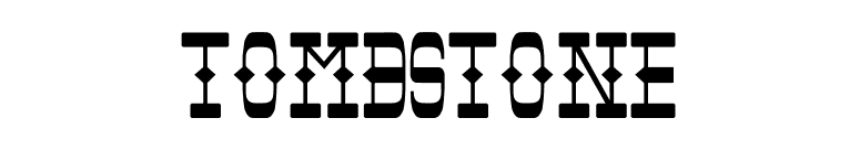 Tombstone font preview