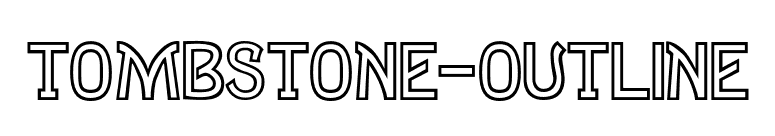 Tombstone-Outline font preview
