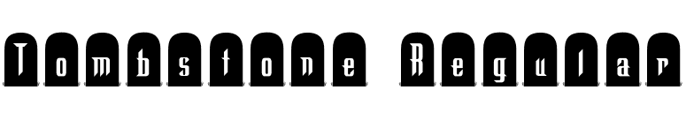 Tombstone Regular font preview