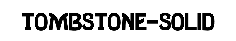 Tombstone-Solid font preview
