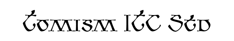 Tomism ITC Std font preview