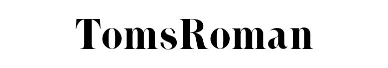 TomsRoman font preview