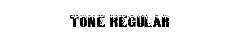 Tone Regular font preview