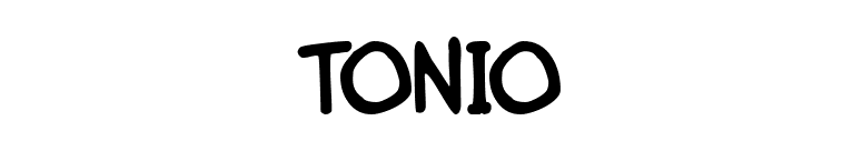 Tonio font preview