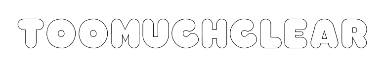 TooMuchClear font preview