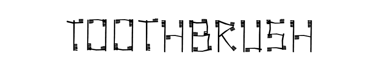 ToothBrush font preview