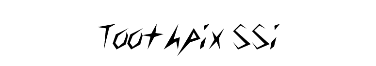 Toothpix SSi font preview