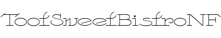 TootSweetBistroNF font preview
