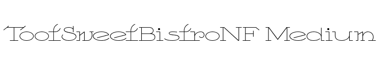 TootSweetBistroNF Medium font preview