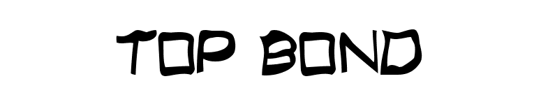 Top Bond font preview