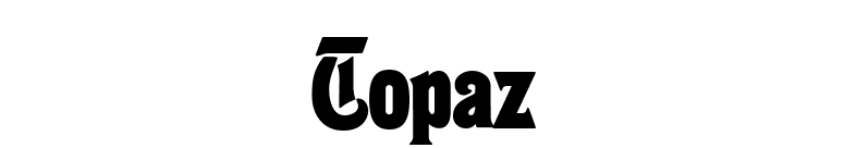 Topaz font preview