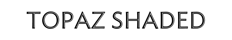 Topaz Shaded font preview