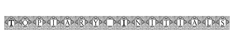 Topiary_Initials font preview