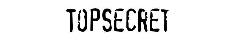TopSecret font preview