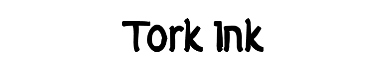 Tork Ink font preview