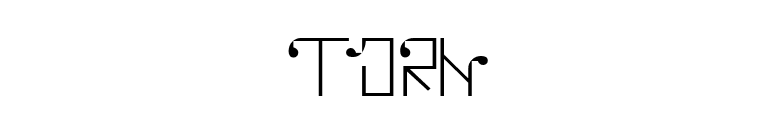 TORN font preview