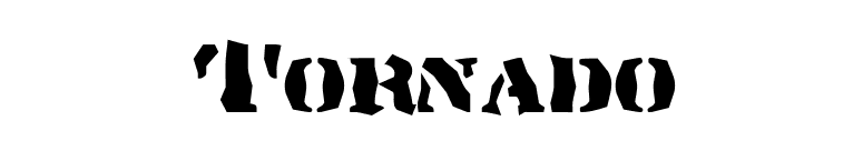 Tornado font preview