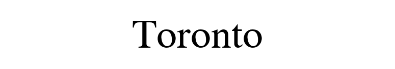 Toronto font preview