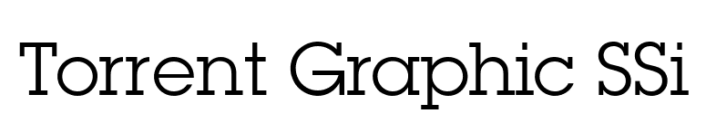 Torrent Graphic SSi font preview