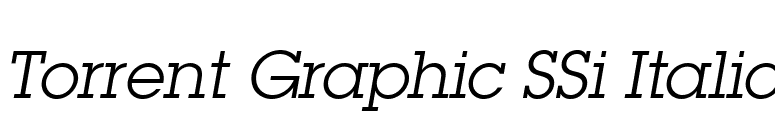 Torrent Graphic SSi Italic font preview