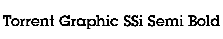 Torrent Graphic SSi Semi Bold font preview