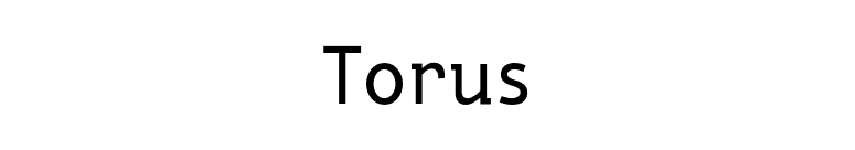 Torus font preview