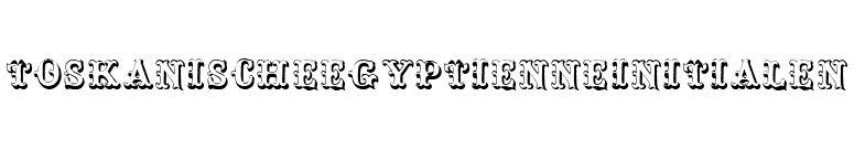 ToskanischeEgyptienneInitialen font preview