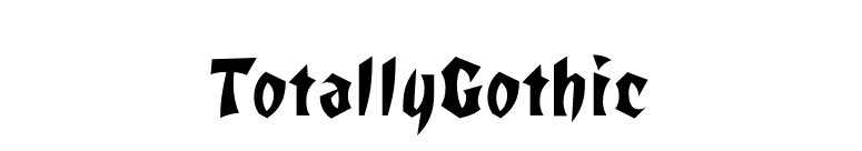 TotallyGothic font preview