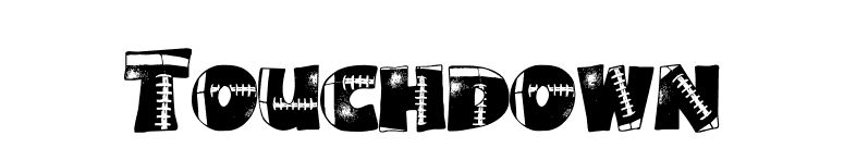 Touchdown font preview
