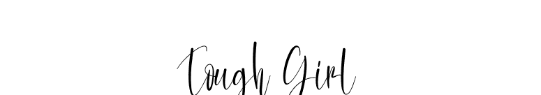 Tough Girl font preview