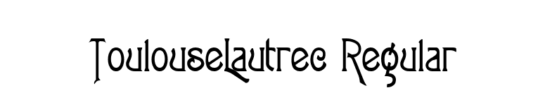 ToulouseLautrec Regular font preview