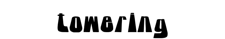 towering font preview