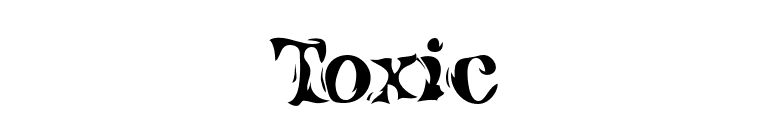 Toxic font preview