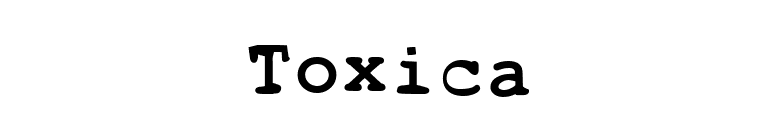 Toxica font preview