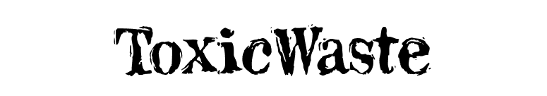 ToxicWaste font preview